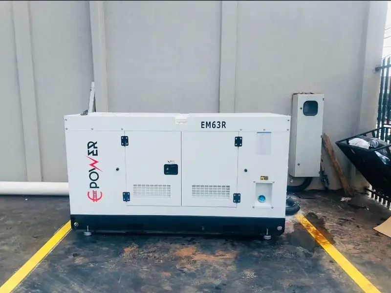 Generador Emm Power de 63/69 kVA entregado en Km 4, Ciudad del Este